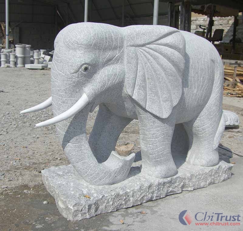 Elephant Stone Statue